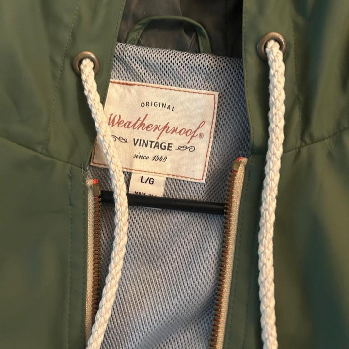 MSU Weatherproof Spartan Helmet Green Rain Jacket