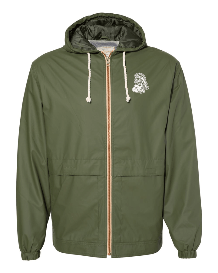 MSU Weatherproof Gruff Sparty Green Rain Jacket