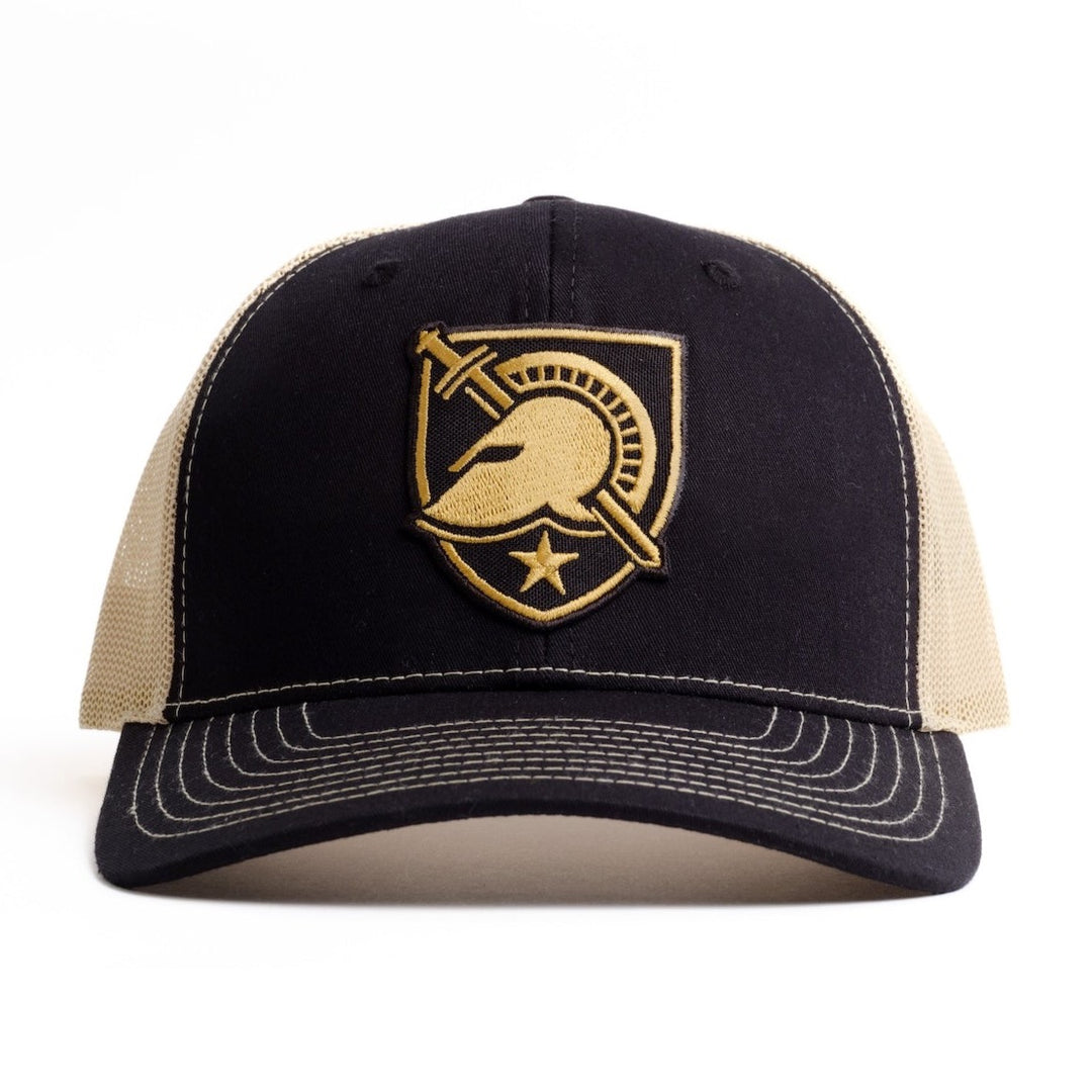 West Point Black and Gold Trucker Hat for the Black Knights