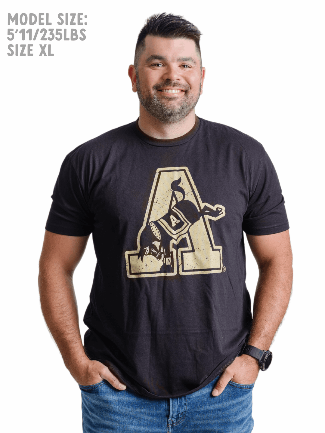 Army West Point Kicking Mule Black Short Sleeve T-shirt