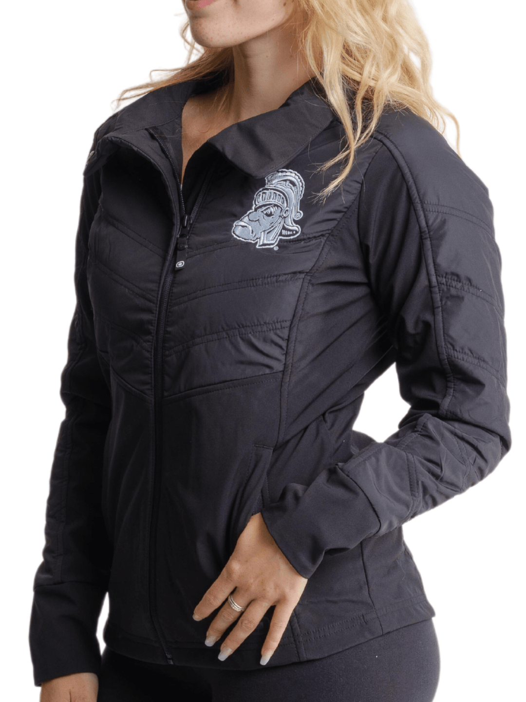 Michigan State Spartans Gruff Sparty Embroidered Women's OGIO Endurance Soft Shell Jacket