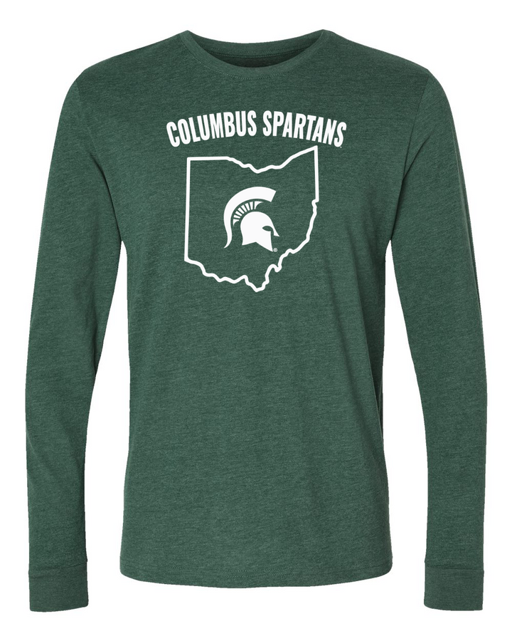 MSU Columbus Spartans Green Long Sleeve Shirt