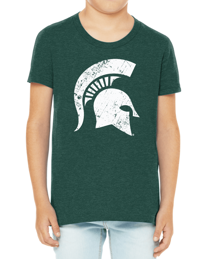 Michigan State Sparty Head Youth Green T-shirt