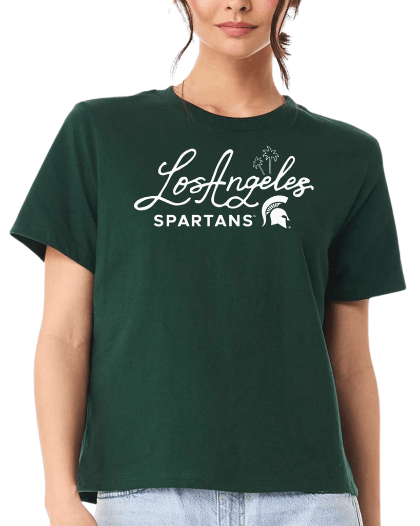 Michigan State LA Spartans Women's Cropped T-shirt – Nudge Printing
