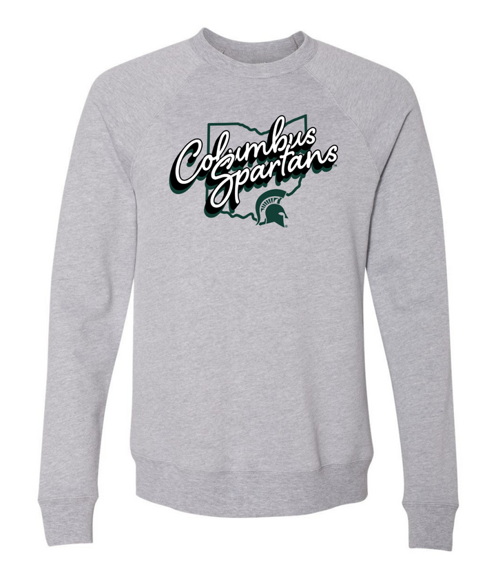 MSU Columbus Spartans Grey Crewneck Sweatshirt