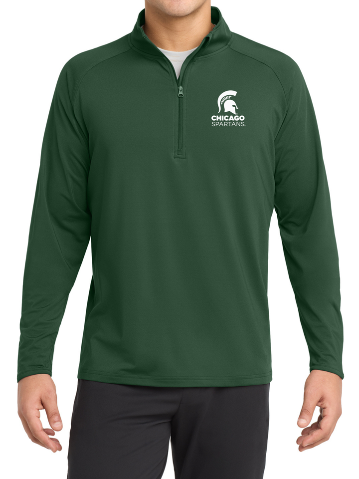 MSU Chicago Spartans Green Performance Quarter-zip