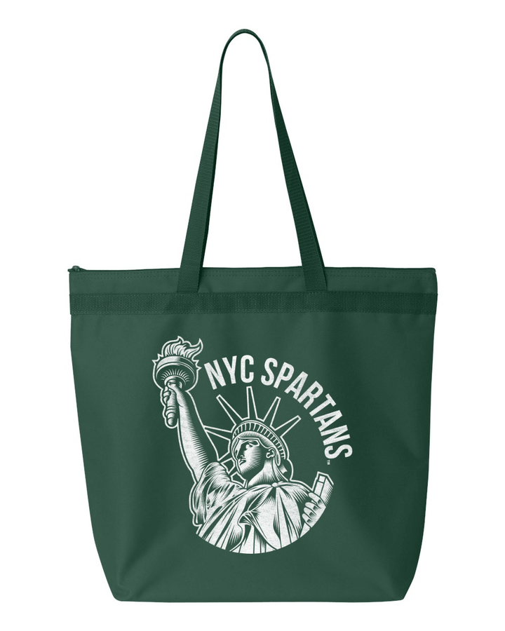 NYC Spartans Statue of Liberty Tote Bag