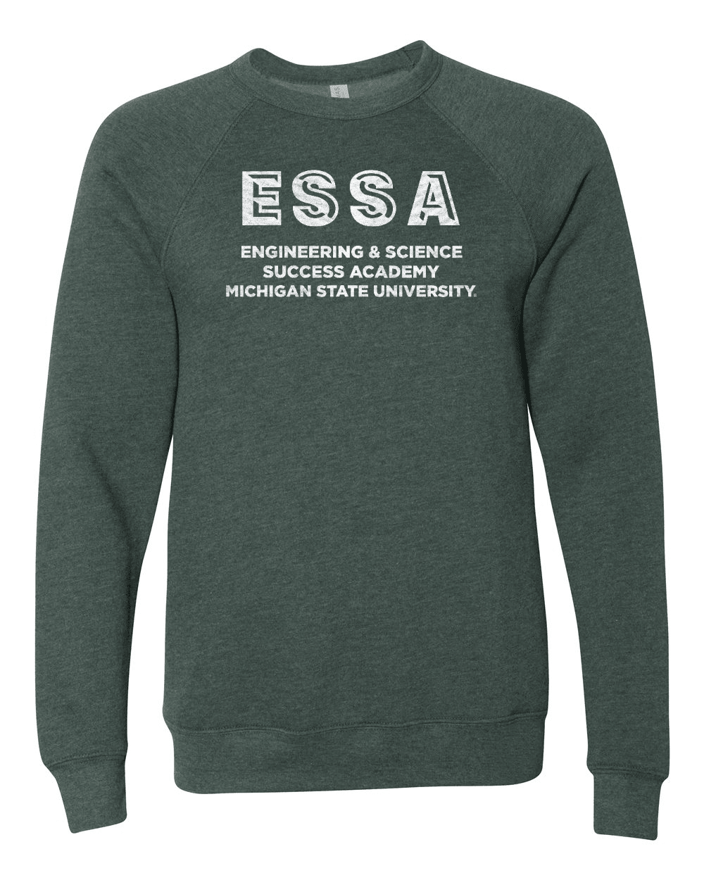Green Michigan State Engineering & Science Success Academy crewneck.