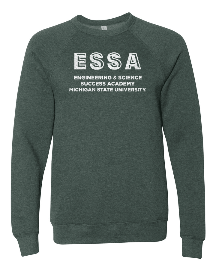 Green Michigan State Engineering &amp; Science Success Academy crewneck.