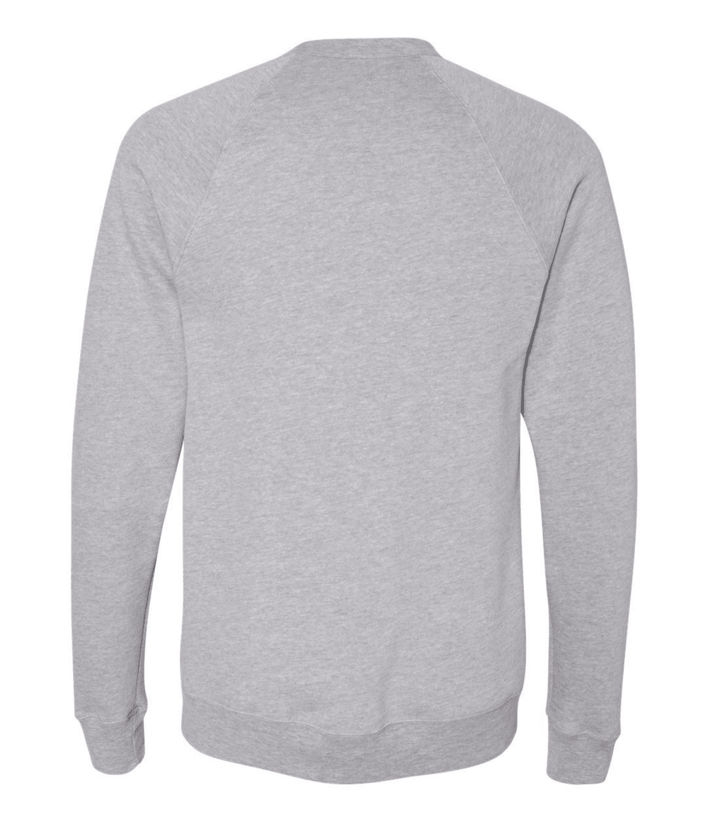 Backside of Michigan State crewneck sweatshirt.