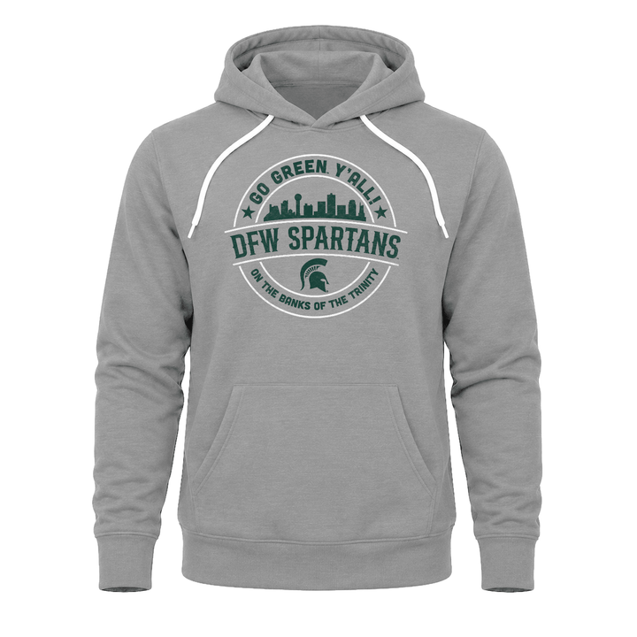 Grey Michigan State Dallas-Fort Worth Spartans hoodie.