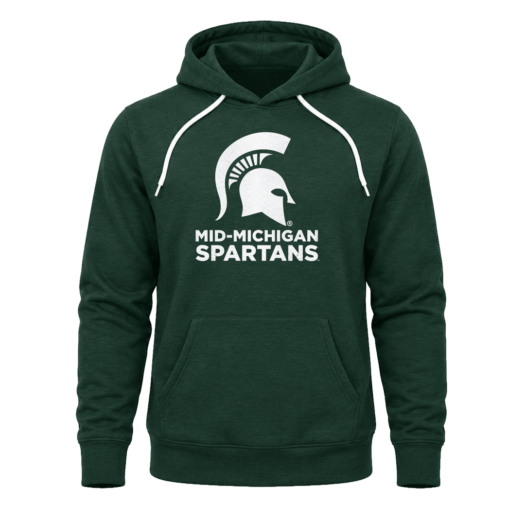 Green Michigan State Mid-Michigan Spartans sweatshirt hoodie.