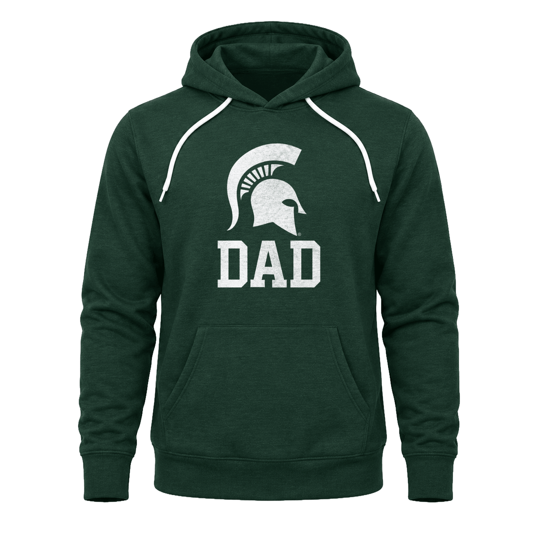 Green Michigan State "Dad" sweatshirt hoodie.