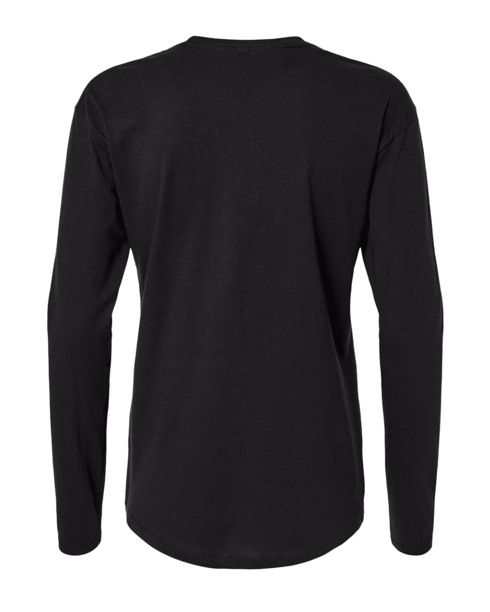 Backside of black long sleeve Michigan State shirt.