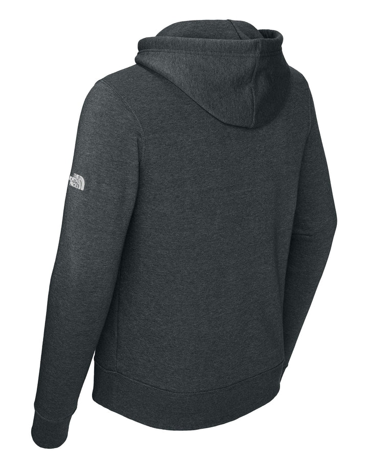 Back view of the Michigan State North Face Sweatshirt Hoodie from Nudge Printing