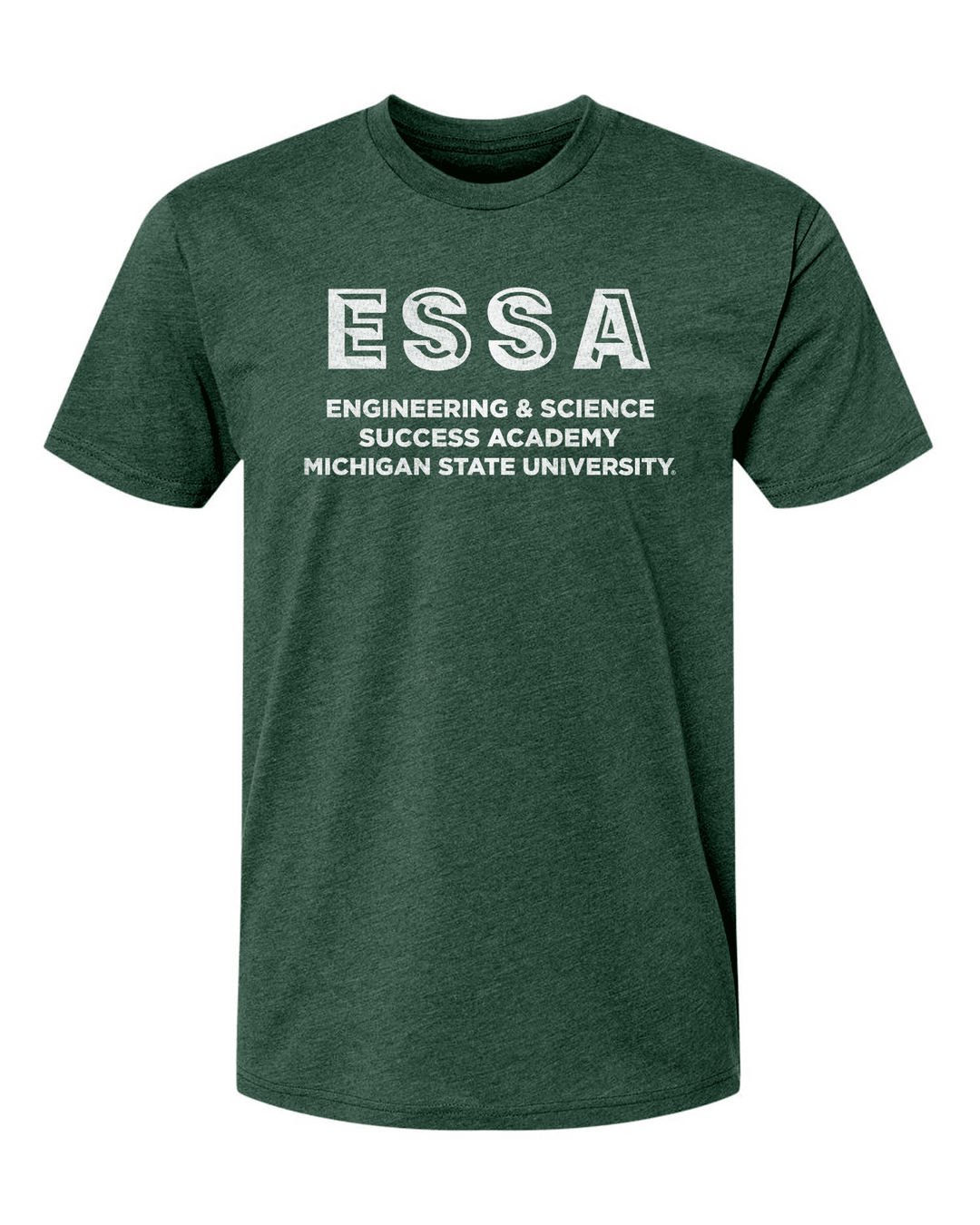 Green Michigan State Engineering & Science Success Academy t-shirt.