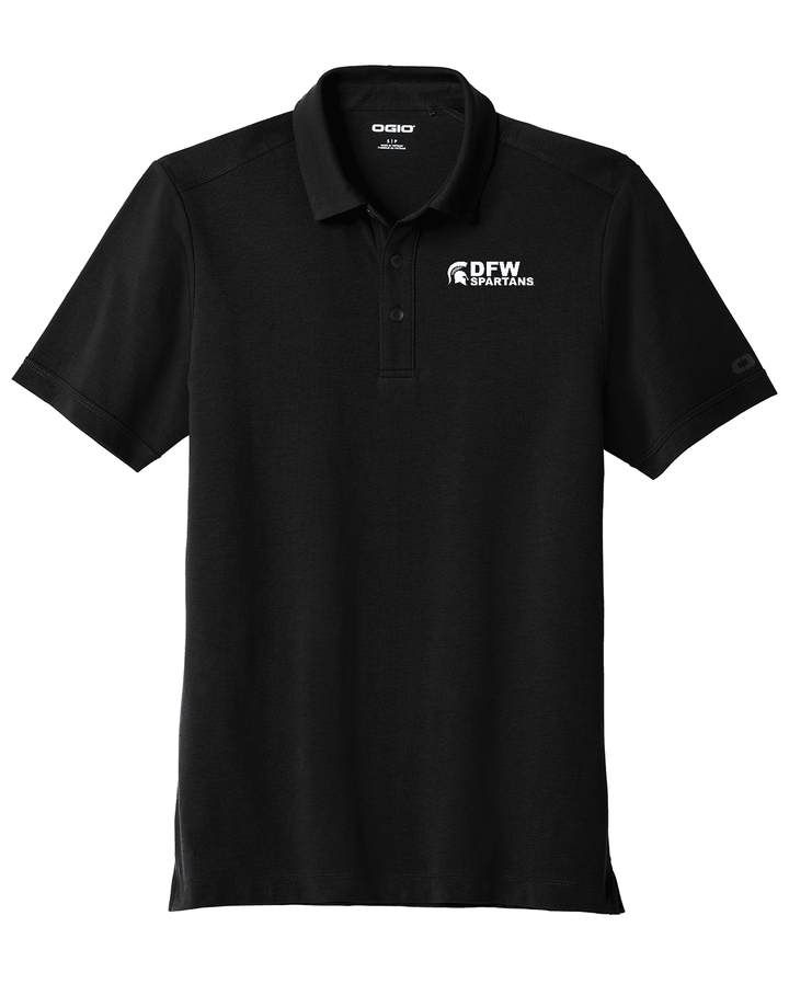 Black Michigan State Dallas-Fort Worth Spartans short sleeve polo shirt.