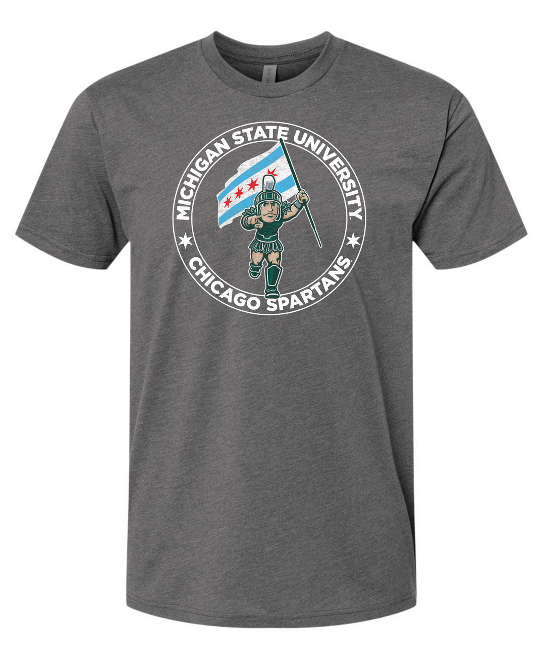Michigan State Shirt | Chicago Spartans Sparty Flag