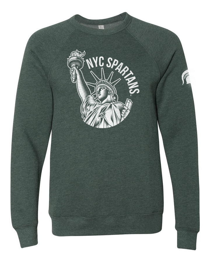 NYC Spartans Statue of Liberty Crewneck Sweatshirt