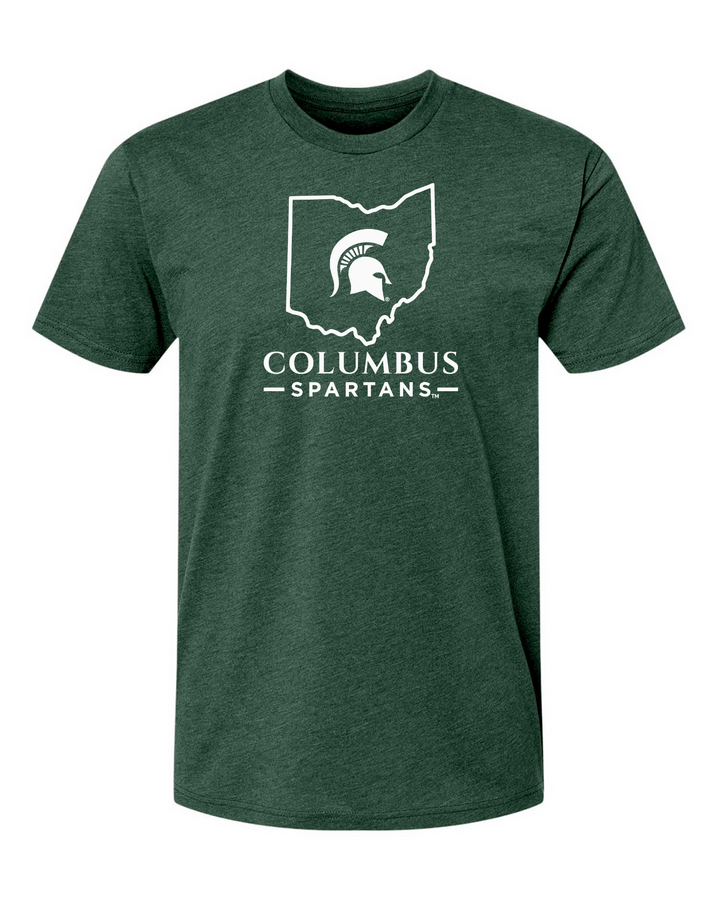 Columbus Spartans Ohio and Wordmark T-shirt