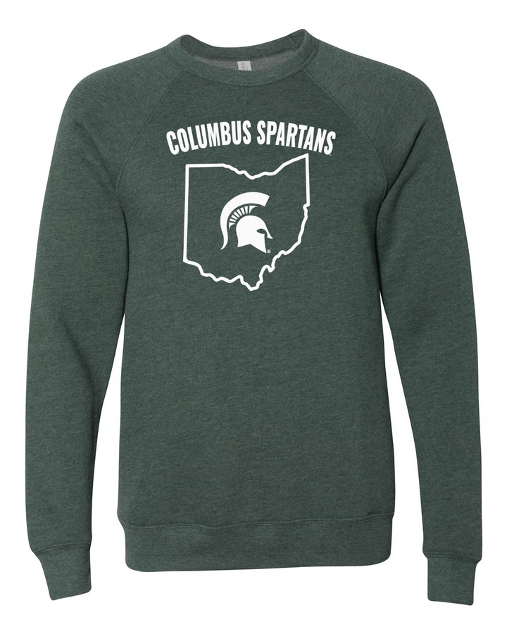 MSU Columbus Spartans Green Crewneck Sweatshirt
