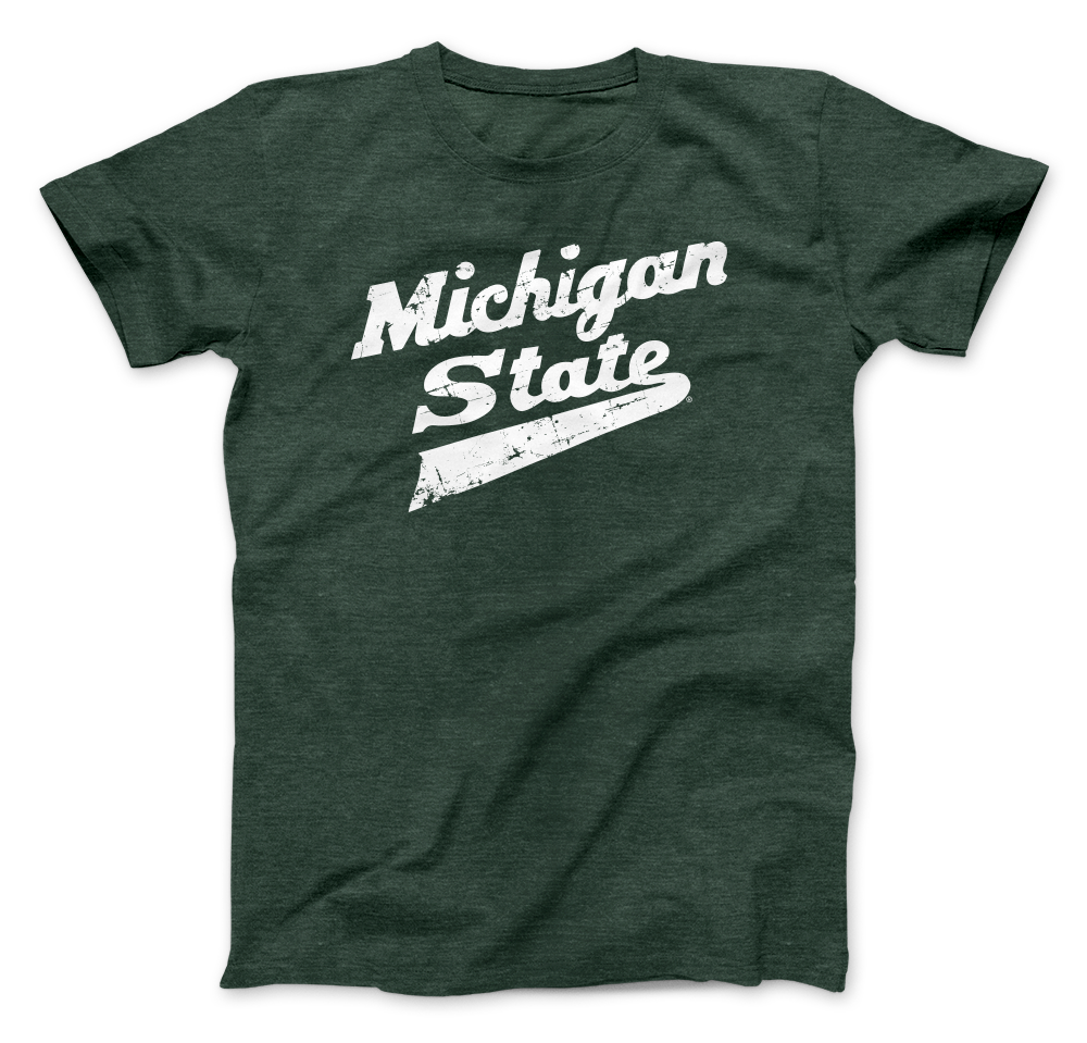 Green Michigan State University Hockey T Shirt