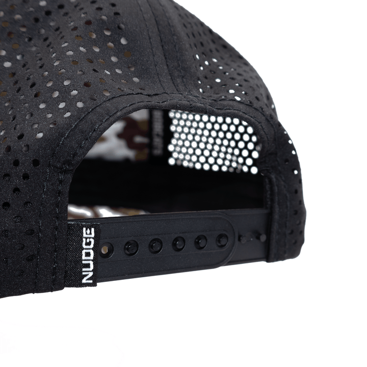Back view of Texas State hat with black adjustable snapback closure
