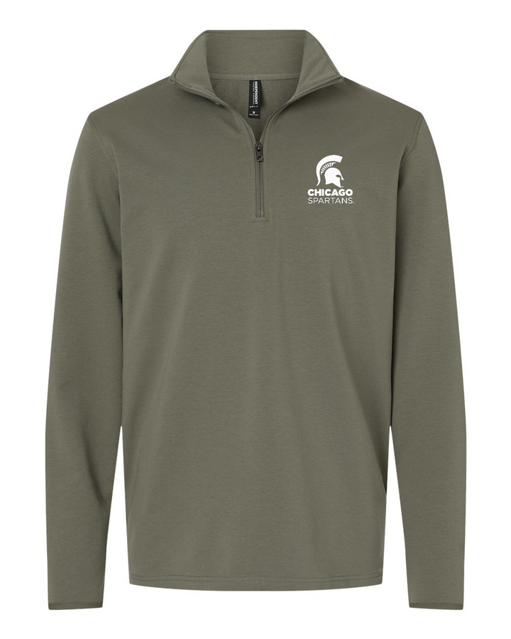 MSU Chicago Spartans Pine Green Perform Quarter-zip