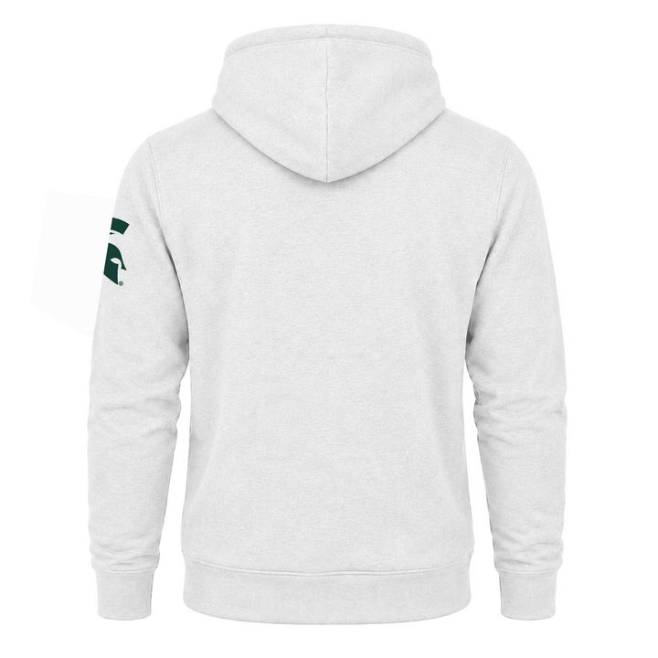 Michigan State NYC Spartans Statue of Liberty Ash White Hoodie