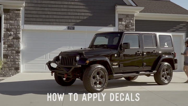 Nudge Printing how to apply a car decal instructional video