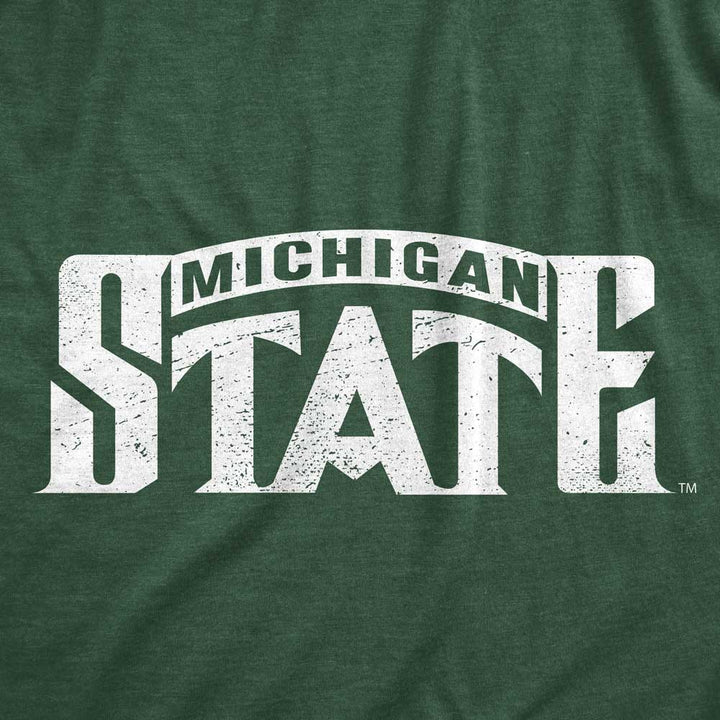 Michigan State MSU Spartans 2000 National Championship Basketball Team Bridge Logo Short Sleeve Shirt 