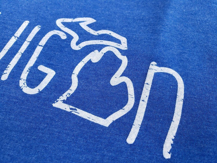 Michigan Doodle T-shirt (Royal Blue)