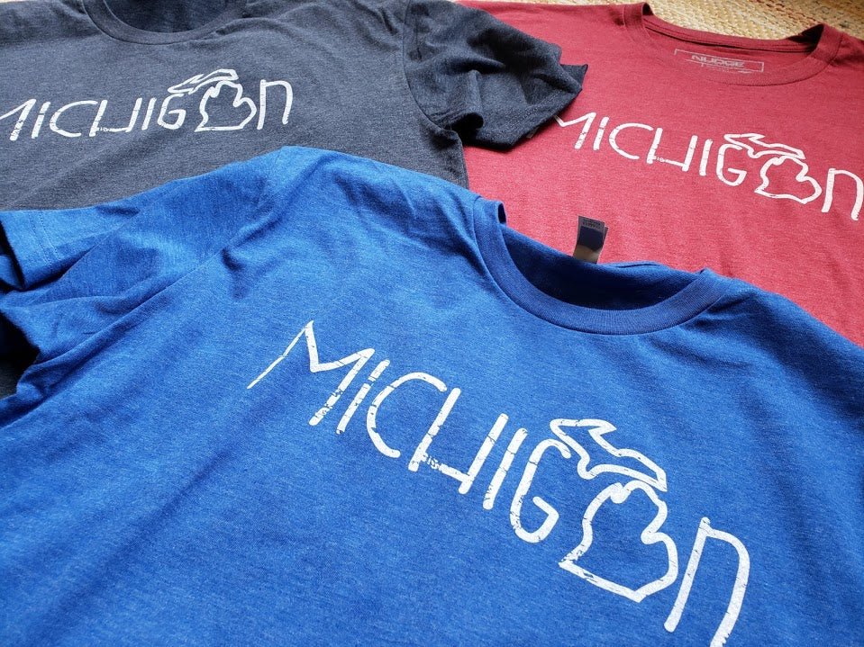 Michigan Doodle T-shirt (Royal Blue)