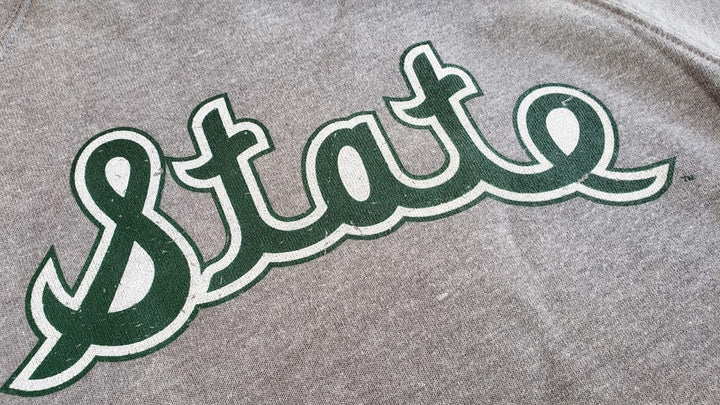 Michigan State Spartans MSU Crewneck Sweatshirt Vintage Logo Magic Johnson Nudge Printing