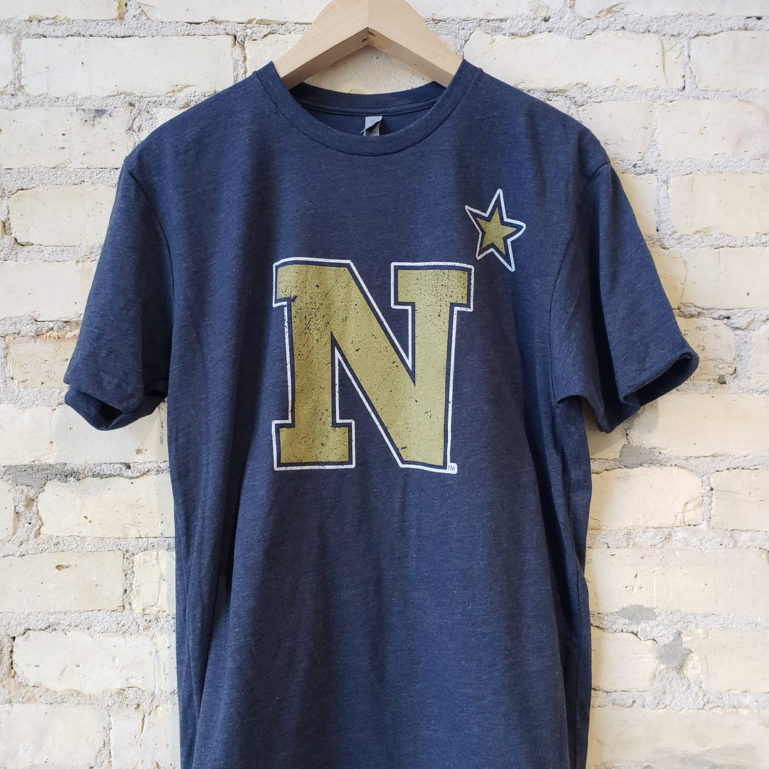 US Naval Academy Primary Logo N* midnight navy t-shirt - Nudge Printing