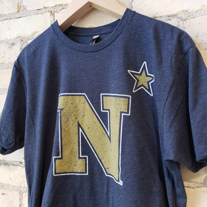 US Naval Academy Primary Logo N* midnight navy t-shirt - Nudge Printing