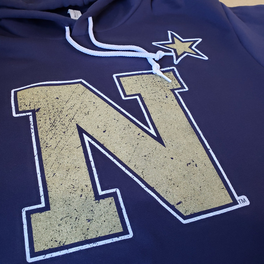 US Naval Academy Primary N* Logo Hoodie Sweatshirt - Nudge Printing