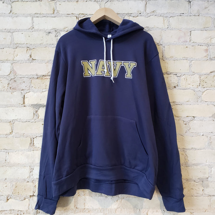 US Naval Academy Wordmark Block NAVY Logo Hoodie Sweatshirt