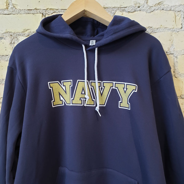 US Naval Academy Wordmark Block NAVY Logo Hoodie Sweatshirt