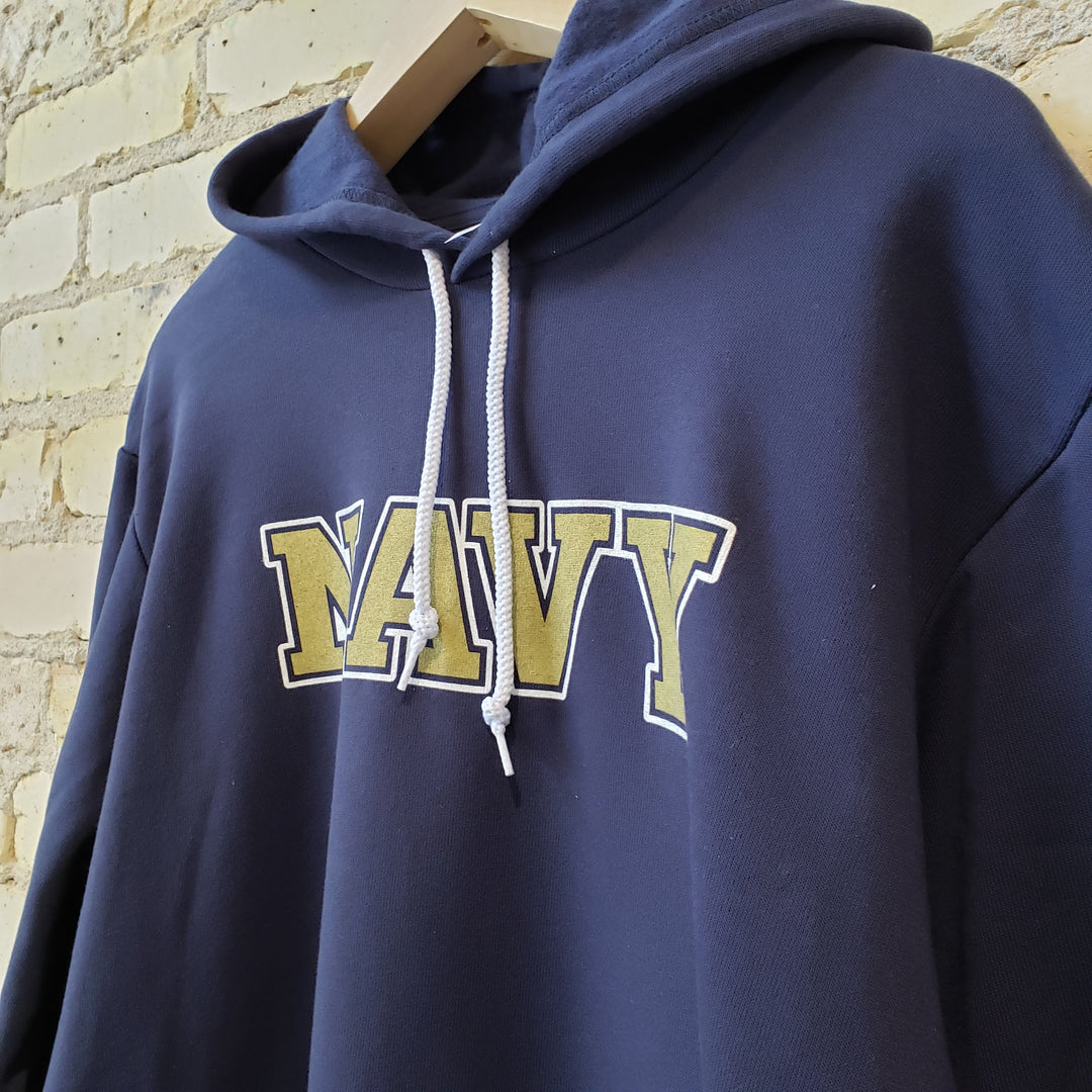 US Naval Academy Wordmark Block NAVY Logo Hoodie Sweatshirt