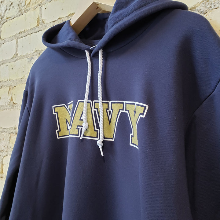 US Naval Academy Wordmark Block NAVY Logo Hoodie Sweatshirt