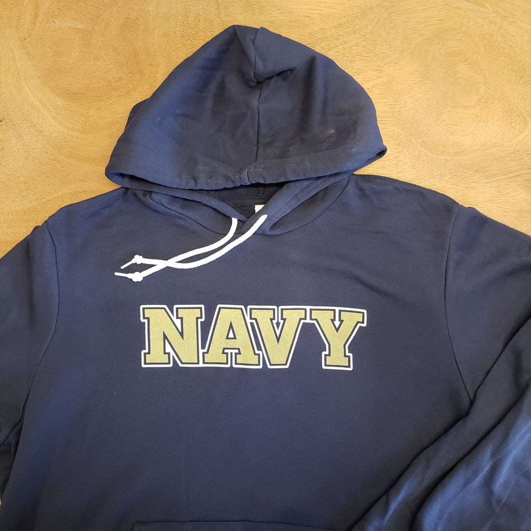 US Naval Academy Wordmark Block NAVY Logo Hoodie Sweatshirt