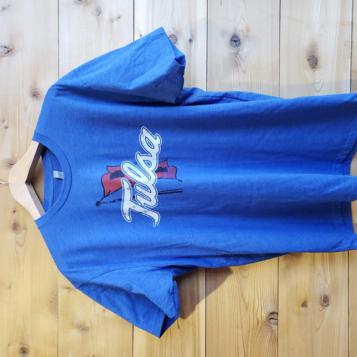 The University of Tulsa Golden Hurricane Primary Logo Unisex T-shirt (Royal Blue)