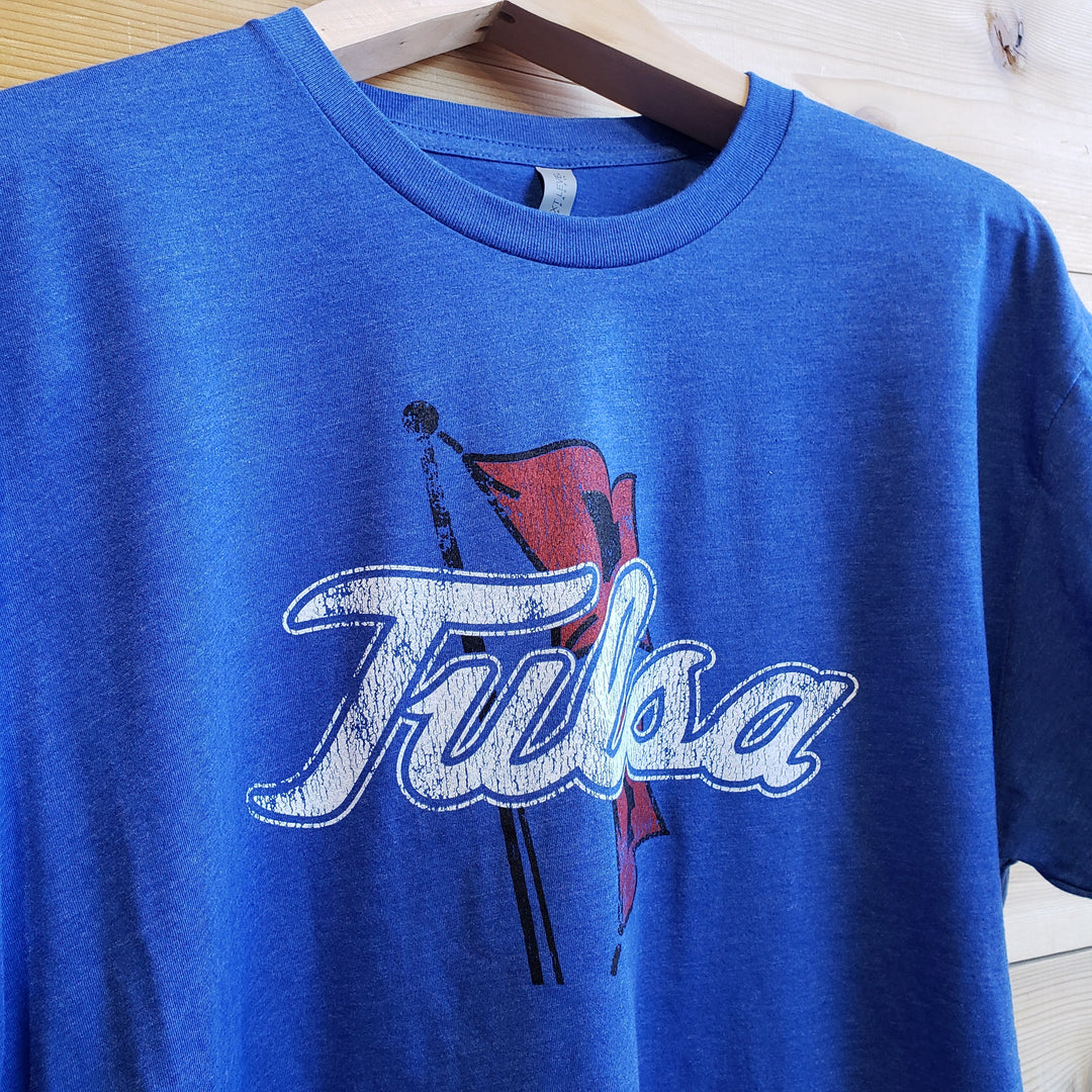 The University of Tulsa Golden Hurricane Primary Logo Unisex T-shirt (Royal Blue)