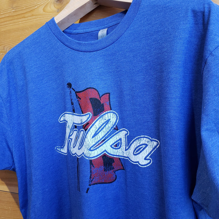 The University of Tulsa Golden Hurricane Primary Logo Unisex T-shirt (Royal Blue)