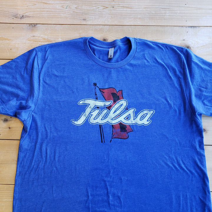 The University of Tulsa Golden Hurricane Primary Logo Unisex T-shirt (Royal Blue)