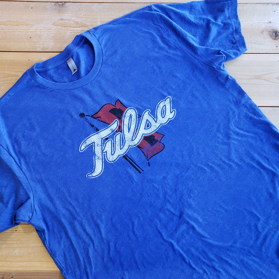 The University of Tulsa Golden Hurricane Primary Logo Unisex T-shirt (Royal Blue)