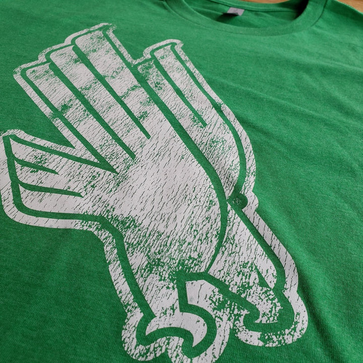 University of North Texas Mean Green Diving Eagle Logo T-shirt (Kelly Green)