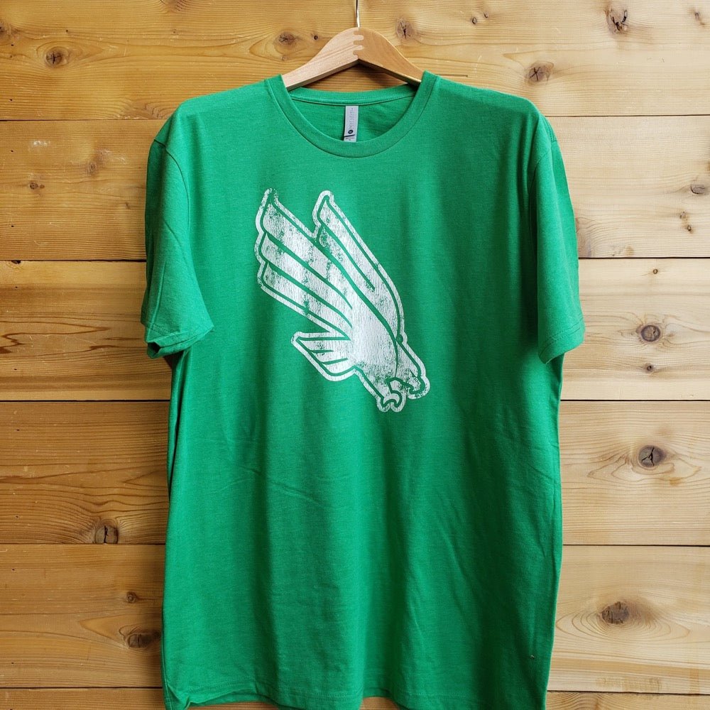 University of North Texas Mean Green Diving Eagle Logo T-shirt (Kelly Green)