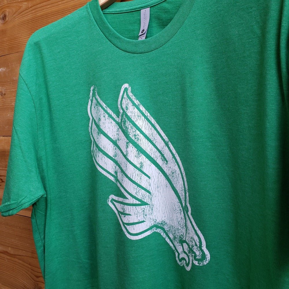 University of North Texas Mean Green Diving Eagle Logo T-shirt (Kelly Green)